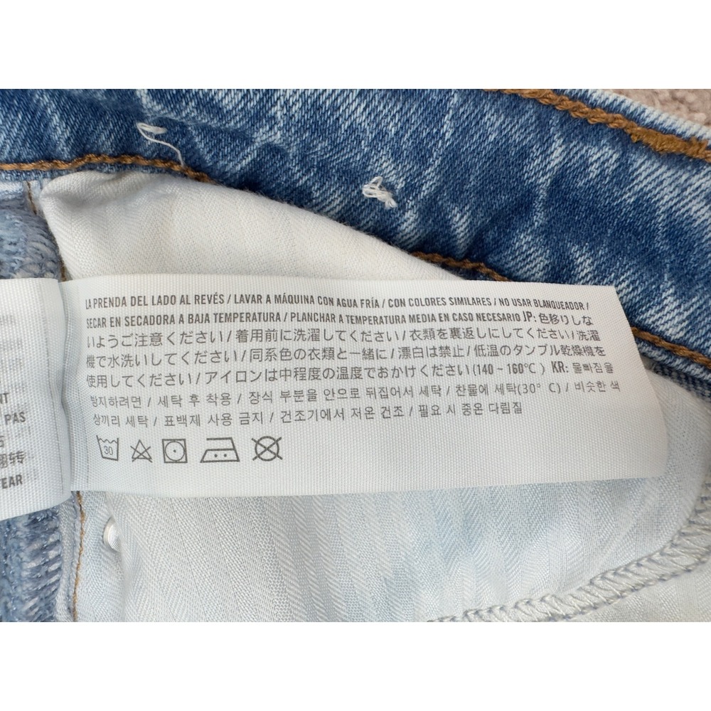 Abercrombie & Fitch The 90s Straight Ultra High Rise Jeans Medium Wash 24 00R - Picture 14 of 16